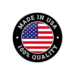 American Flag Quality Seal Icon Vector Image