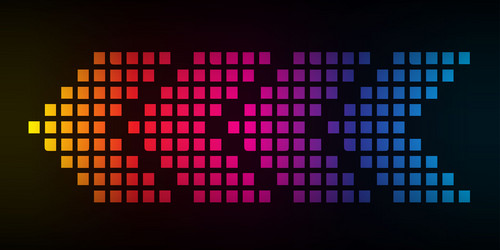 background overlapping arrows on space for text vector image