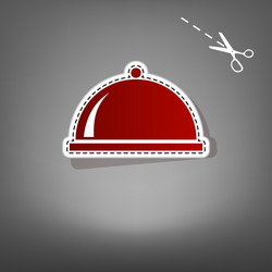 Server sign red icon Royalty Free Vector Image