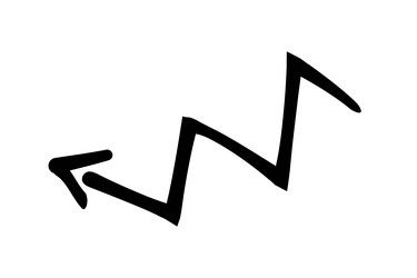 Zigzag Arrow Pointer vector