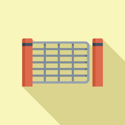 Gate control icon flat house security vector