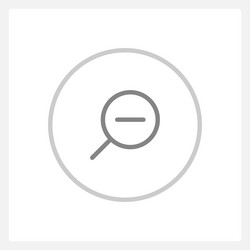 Normal zoom out button state ui element template vector