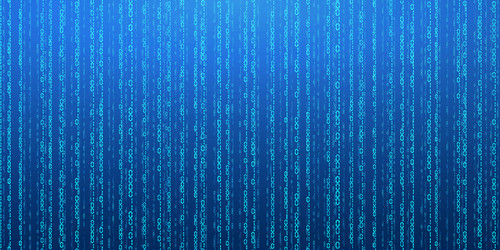 abstract falling digits digital data technology vector image