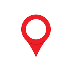 button location map flat icon design marker vector image