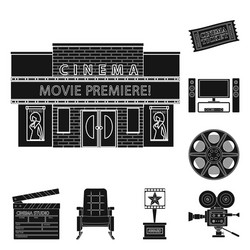 isolated object of session and viewing symbol vector image