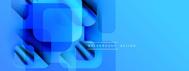 abstract blue shapes overlap creating dynamic vector image