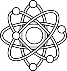 Atom scheme molecule particle science school vector