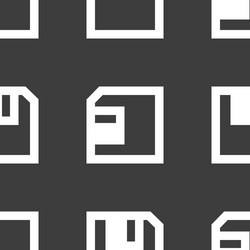 floppy disk web icon flat design seamless pattern vector image