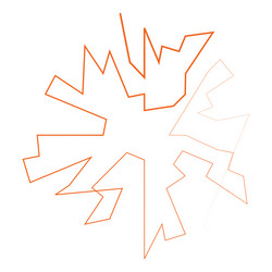 geometric random circular element abstract vector image