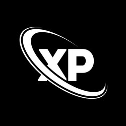 Px logo p x design white letter pxp Royalty Free Vector