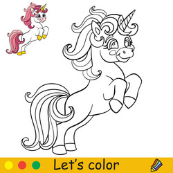 pony coloring book, little pony coloring book for kids, template, vector  illustration, line 25659996 Vector Art at Vecteezy