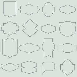 labels and frames seamless pattern vector image