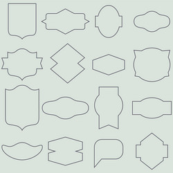 Labels and frames seamless pattern vector