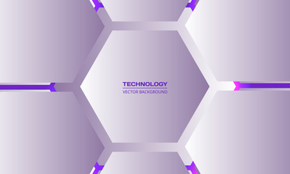3d hexagonal technology abstract background vector image