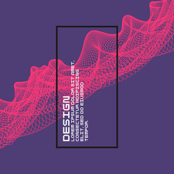 abstract background with dynamic waves vector image