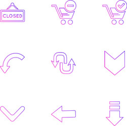Arrows directions pointer arrow user vector