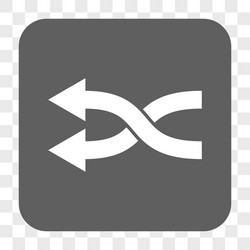 shuffle arrows left rounded square button vector
