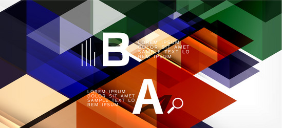 abstract triangle pattern colorful backdrop vector image