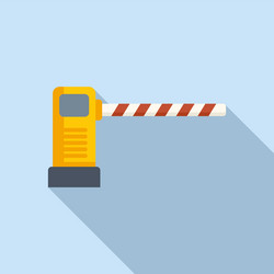 access barrier icon flat automatic gate vector