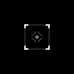 cyberpunk style rectangle target modern gui vector image