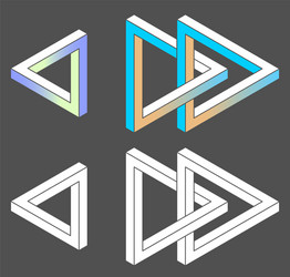 set unreal white color vector image