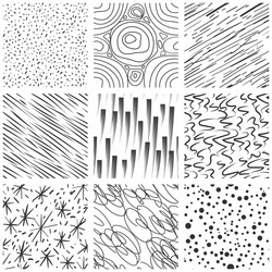 abstract seamless texture patterns simple lined vector image