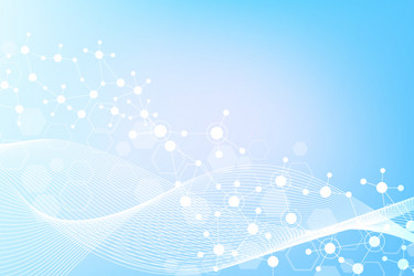 Science network pattern connecting lines and dots vector