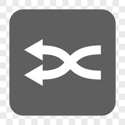 shuffle arrows left rounded square button vector