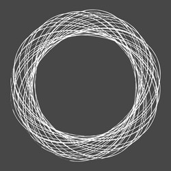 sketch scribble sketchy grungy lines circles vector image