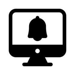 computer notification vector image