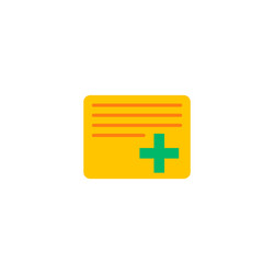 add task icon flat element vector image