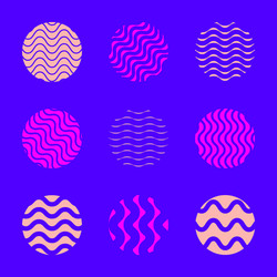 minimal abstract design element set vector image