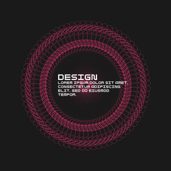 abstract background with dynamic waves vector image