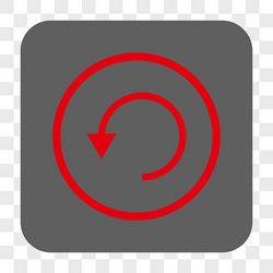 rotate ccw rounded square button vector image