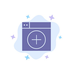 add window new graphics app blue icon on abstract vector image