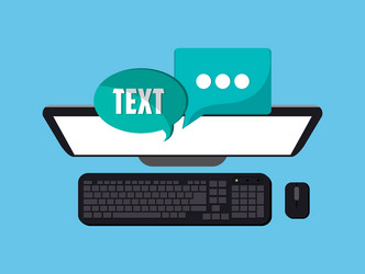 Web messaging through computer image vector