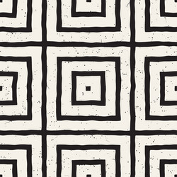 hand drawn seamless repeating pattern with lines vector image