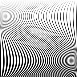 Wavy dynamic irregular lines monochrome pattern vector