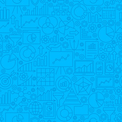 Analytics Line Pattern vector image