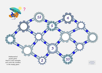 Mathematical logic puzzle game need to solve vector