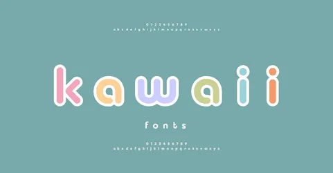 Original hollow sans serif font Royalty Free Vector Image Original hollow sans serif font vector image on VectorStock