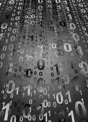 digital background with numbers 1 and 0 vector image