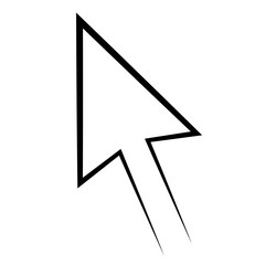 icon mouse pointer cursor arrow computer vector image