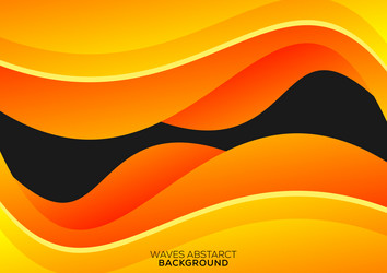 Waves gradient abstract background modern style vector