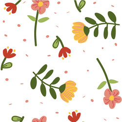 white background with a scattered pattern of red vector image