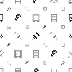 Solid icons pattern seamless white background vector