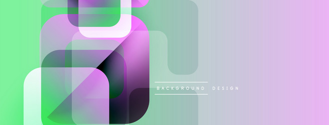 abstract geometric shapes overlap creating vector image