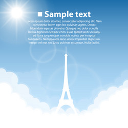 eiffel tower world sightseeing collection vector