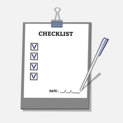 check list template vector image