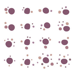 set of round blob isolated for decoration vector image